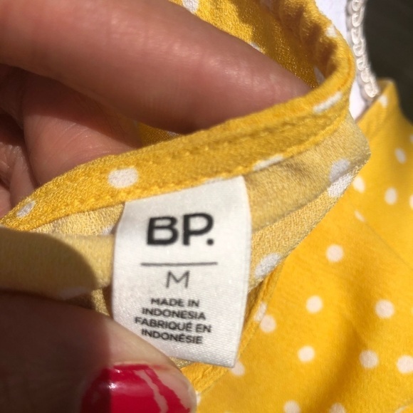 BP yellow blouse Size M New without tags - Picture 5 of 8